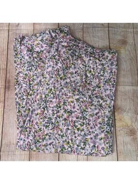 Joyspun Floral Print Cotton Pants - Size 2X